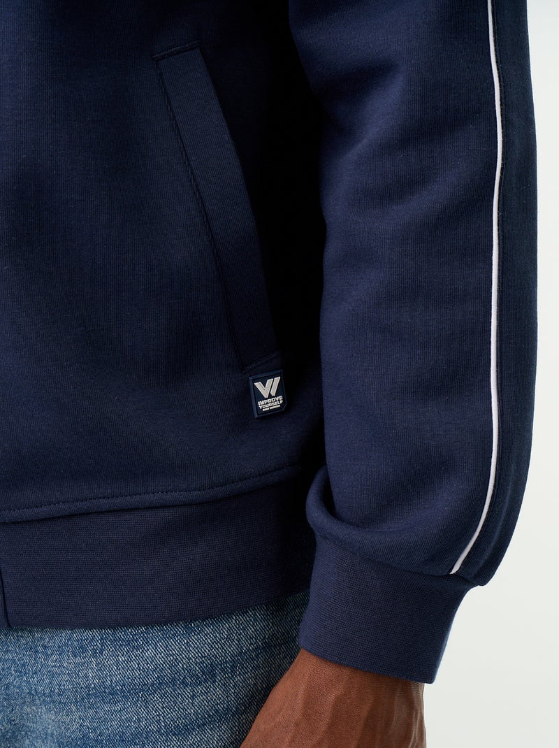Sweatvest van molton Zwart - Kiabi