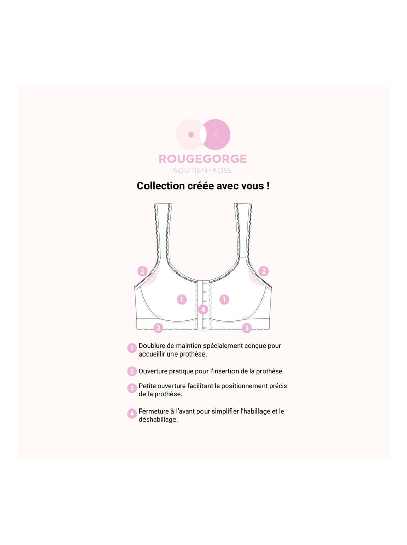 Sweet beha postoperatief brassiere zwart Zwart - Kiabi