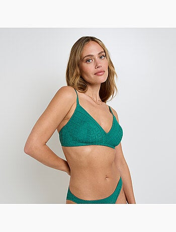 Sweet push-up beha zonder beugel kant eendengroen
