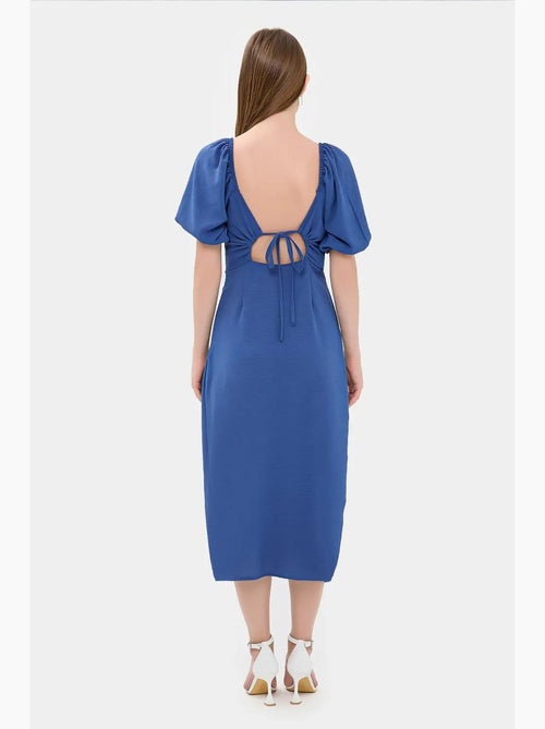 Sweetheart hals midi-jurk met zijsplit hiccup - Kiabi Sweetheart hals midi-jurk met zijsplit hiccup - Kiabi