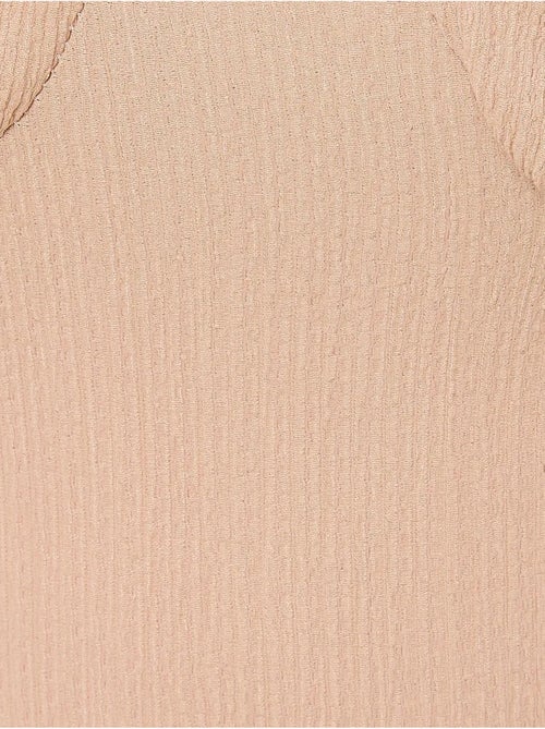 Sweetheart Hals Puff Mouw Midi Jurk met Zijsplit - Kiabi Sweetheart Hals Puff Mouw Midi Jurk met Zijsplit - Kiabi