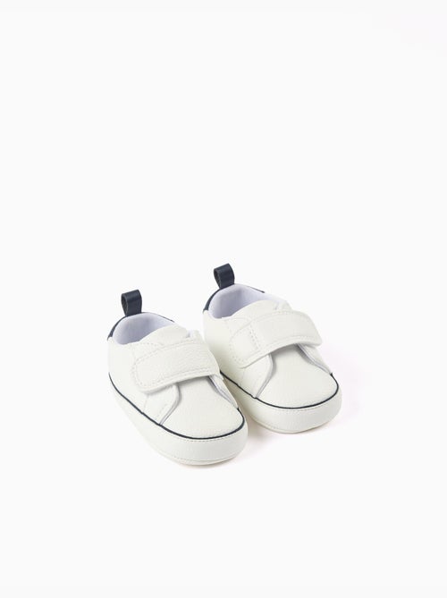 Synthetisch leren sneakersen - Kiabi