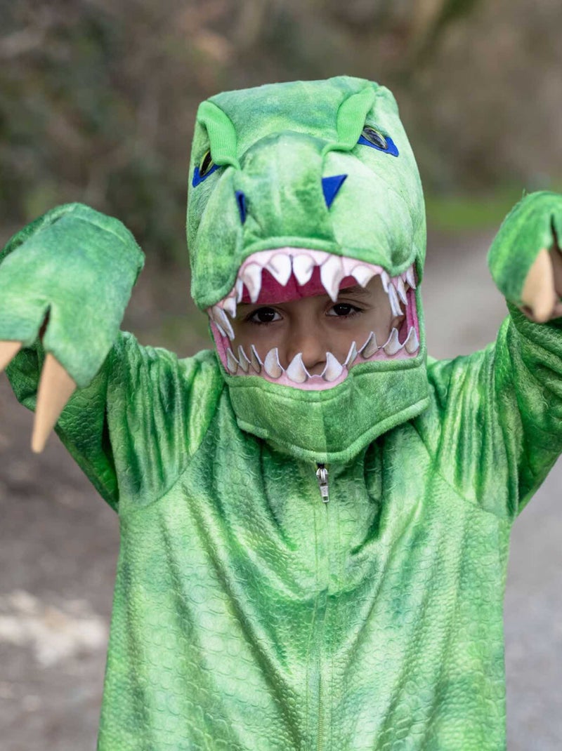 T-rex dinosaurus overall kostuum voor kinderen Groen - Kiabi
