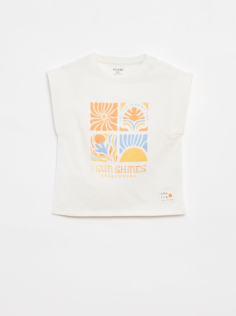 T-shirt - Grafik Edition BLANC - Kiabi