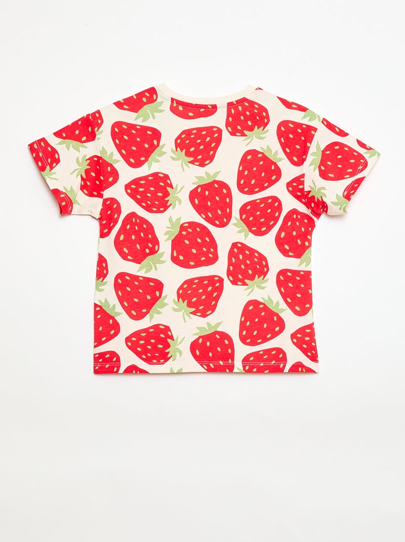 T-shirt - Grafik Edition Rood - Kiabi