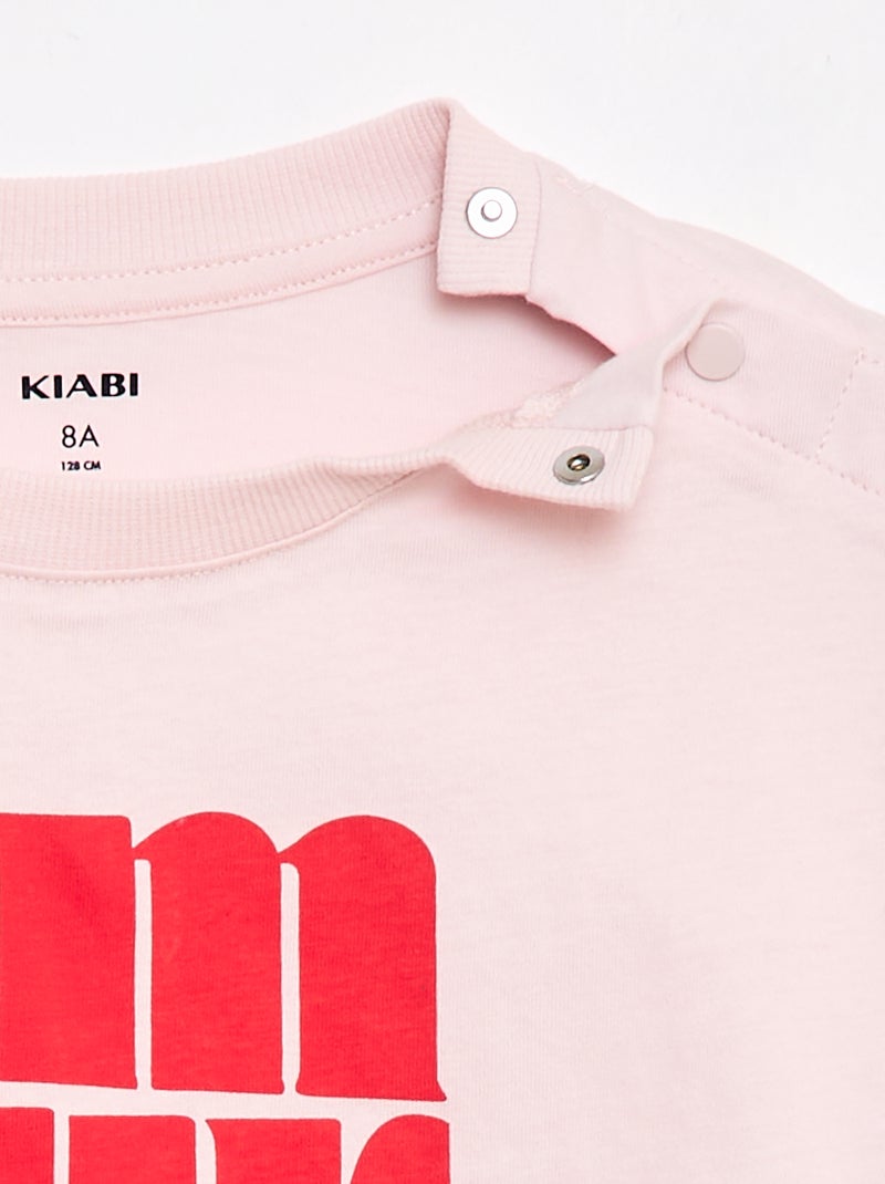 T-shirt - Makkelijk aan te trekken collectie Rose - Kiabi