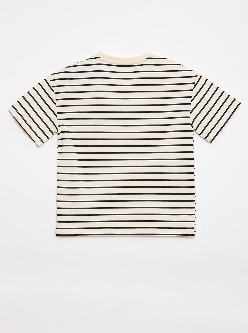 T-shirt - Makkelijk aan te trekken collectie Wit - Kiabi