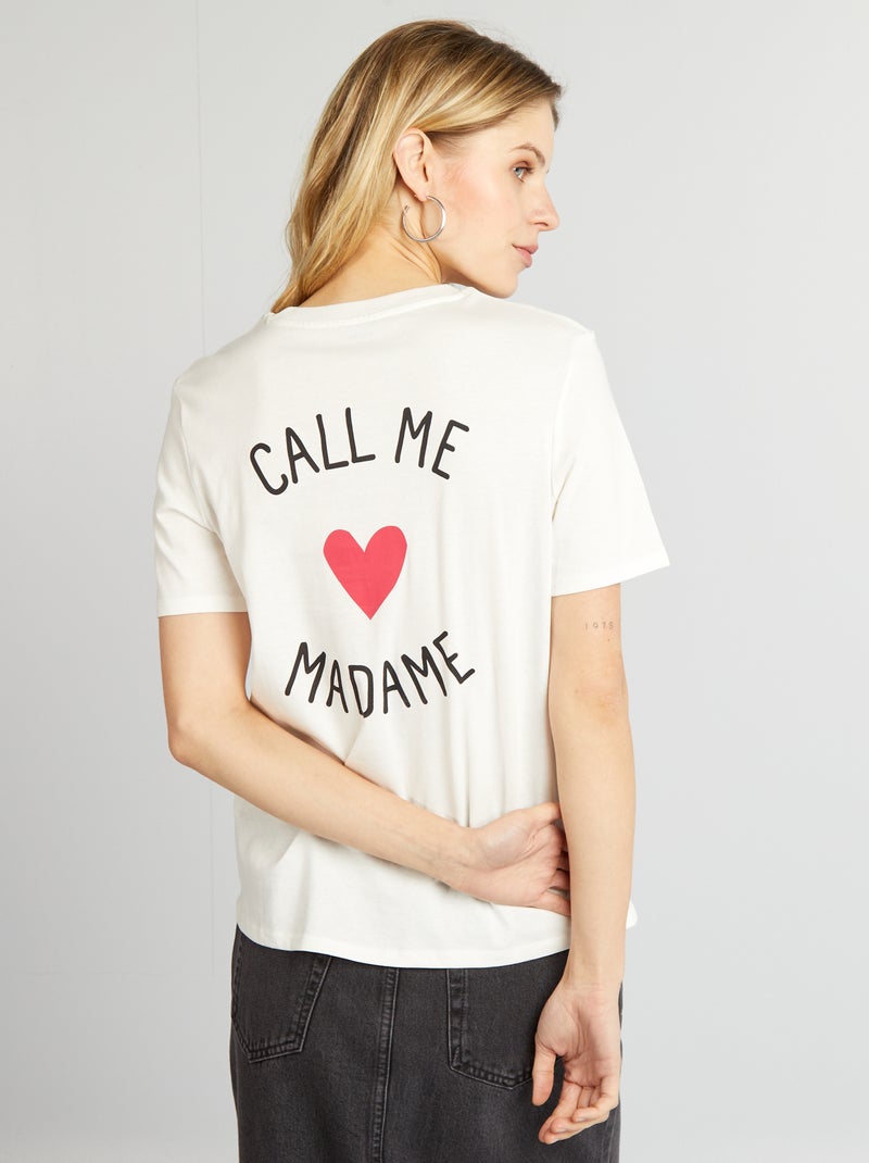 T-shirt - Vrijgezellendag WIT - Kiabi