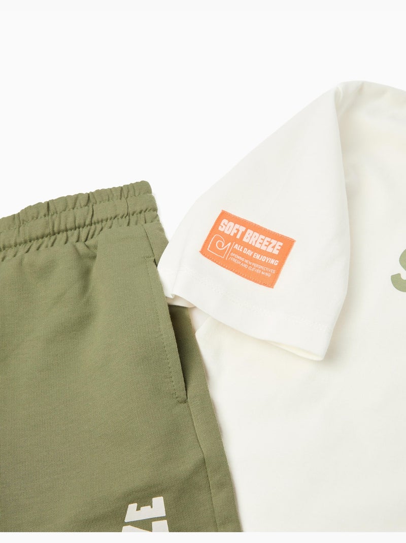 T-shirt- en shortset, MO Fashion Groen - Kiabi