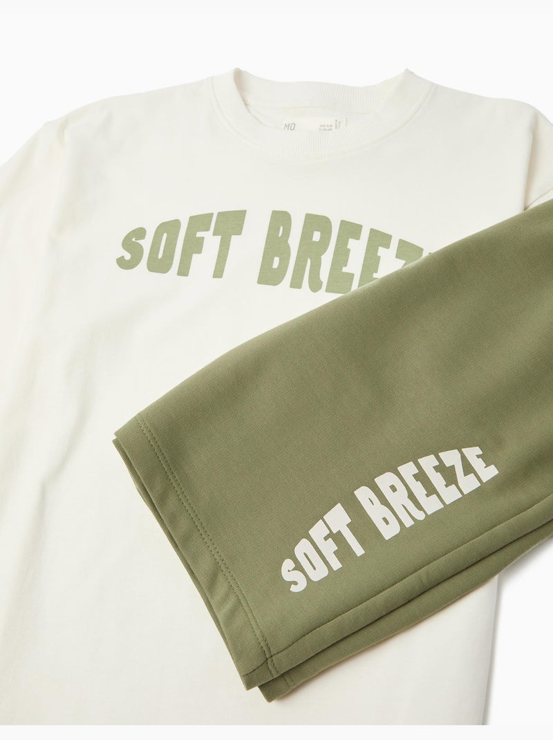 T-shirt- en shortset, MO Fashion Groen - Kiabi
