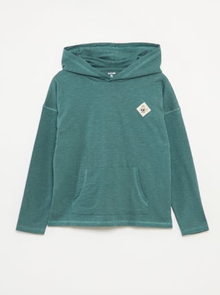 T-shirt à capuche à manches longues