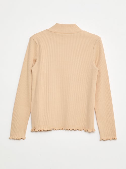 T-shirt à col montant côtelé - Kiabi T-shirt à col montant côtelé - Kiabi