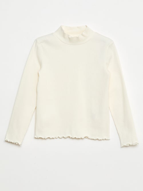 T-shirt à col montant côtelé - Kiabi T-shirt à col montant côtelé - Kiabi