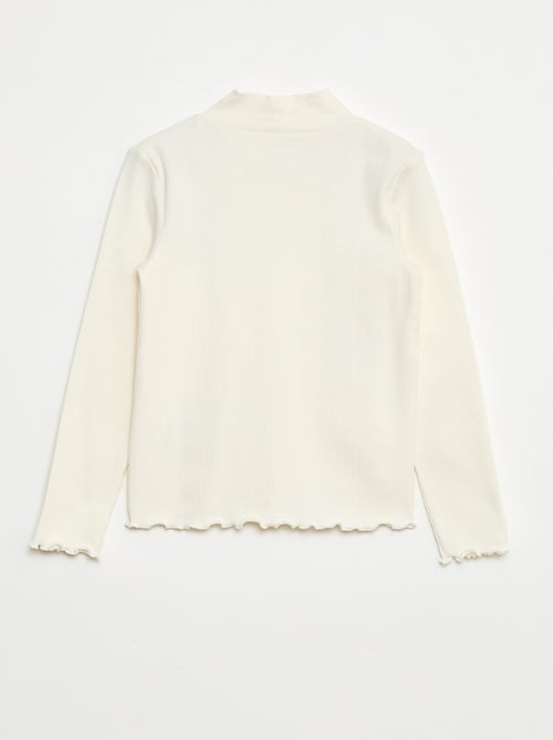 T-shirt à col montant côtelé - Kiabi T-shirt à col montant côtelé - Kiabi