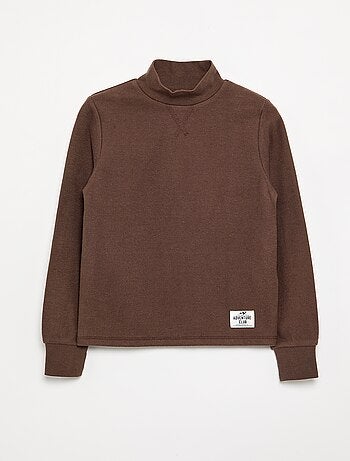 T-shirt à col montant