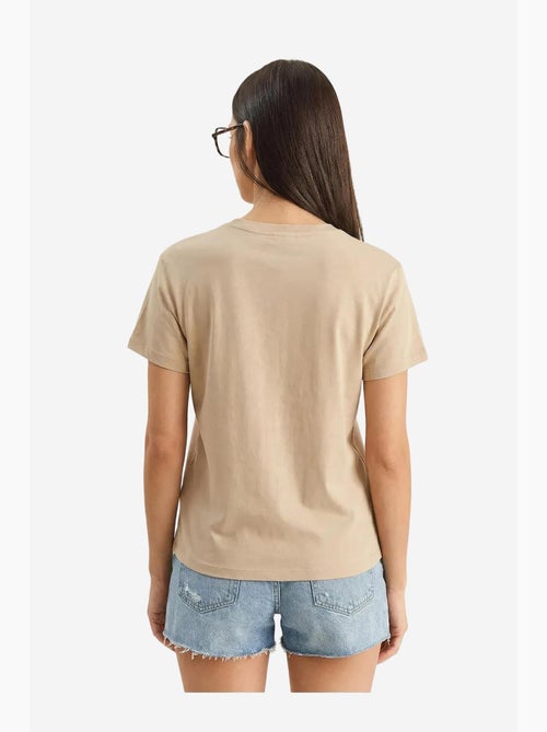 T-shirt à col rond brodé lucci - Kiabi