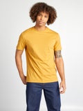 T-shirt à col rond en coton - Tough Cotton™ BEIGE - Kiabi