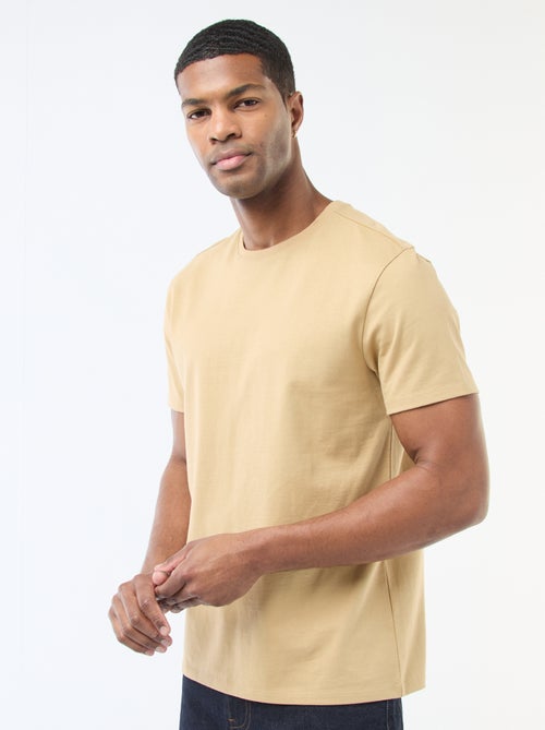 T-shirt à col rond en coton - Tough Cotton™ - Kiabi
