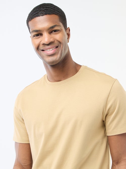 T-shirt à col rond en coton - Tough Cotton™ - Kiabi