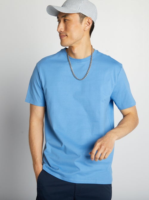 T-shirt à col rond en coton - Tough Cotton™ - Kiabi