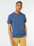 T-shirt à col rond en coton - Tough Cotton™ Bleu - Kiabi