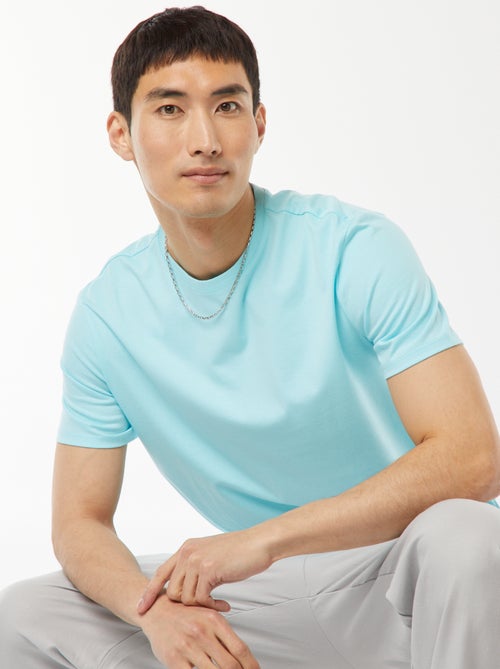 T-shirt à col rond en coton - Tough Cotton™ - Kiabi