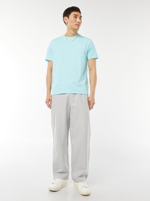 T-shirt à col rond en coton - Tough Cotton™ - Kiabi