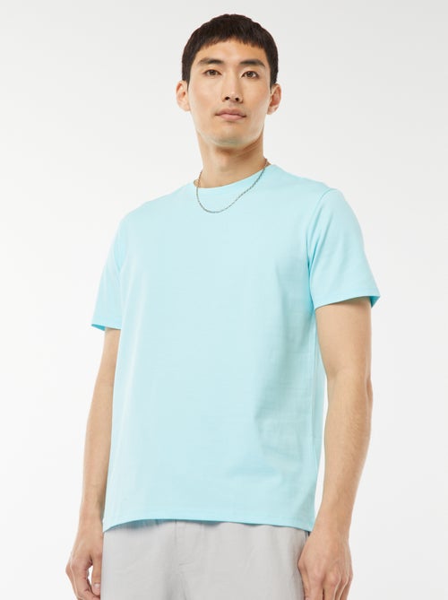 T-shirt à col rond en coton - Tough Cotton™ - Kiabi