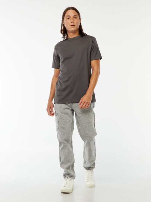 T-shirt à col rond en coton - Tough Cotton™ - Kiabi T-shirt à col rond en coton - Tough Cotton™ - Kiabi