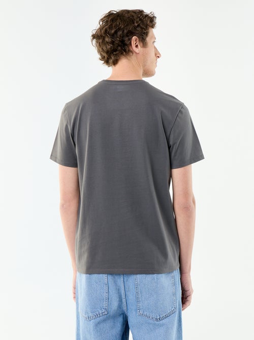T-shirt à col rond en coton - Tough Cotton™ - Kiabi T-shirt à col rond en coton - Tough Cotton™ - Kiabi