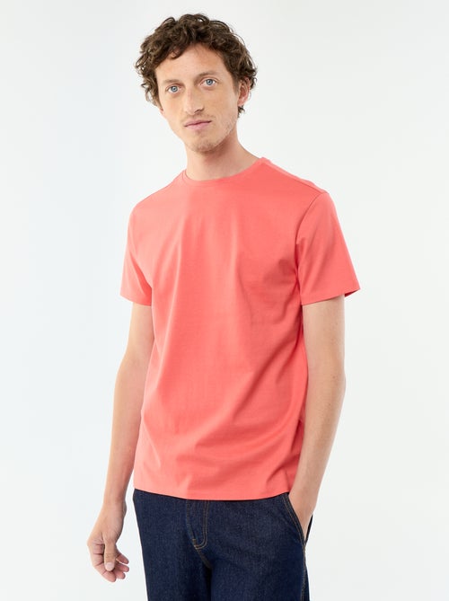 T-shirt à col rond en coton - Tough Cotton™ - Kiabi T-shirt à col rond en coton - Tough Cotton™ - Kiabi