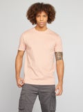 T-shirt à col rond en coton - Tough Cotton™ rose - Kiabi