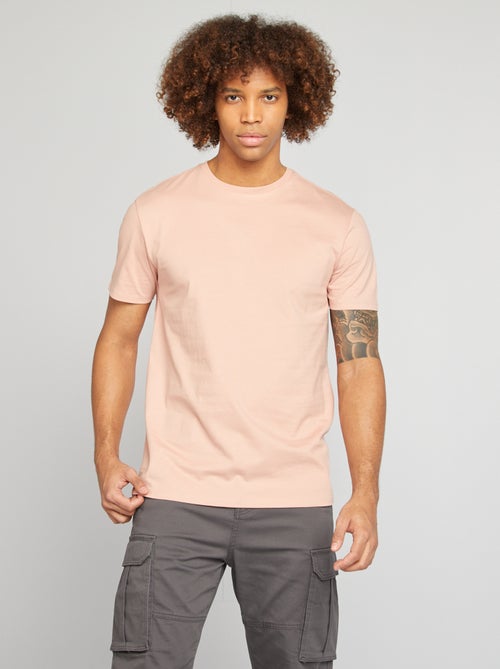 T-shirt à col rond en coton - Tough Cotton™ - Kiabi