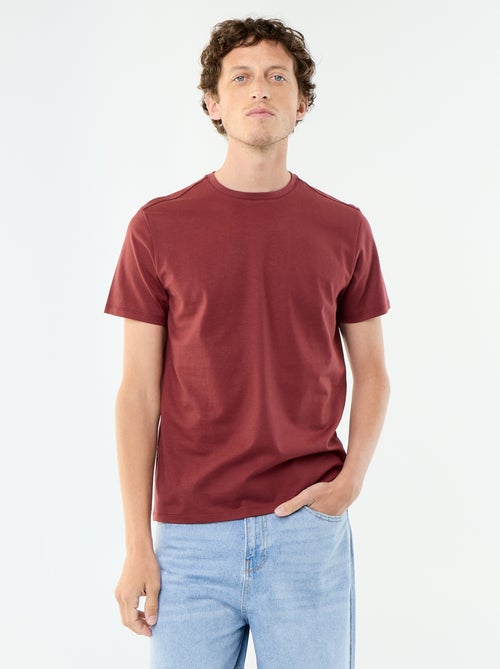 T-shirt à col rond en coton - Tough Cotton™ - Kiabi