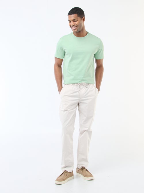 T-shirt à col rond en coton - Tough Cotton™ - Kiabi