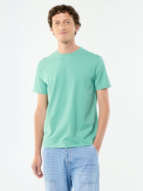 T-shirt à col rond en coton - Tough Cotton™ - Kiabi