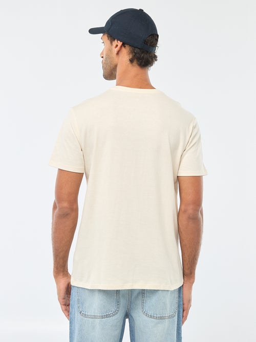 T-shirt à col rond et manches courtes imprimé - Kiabi