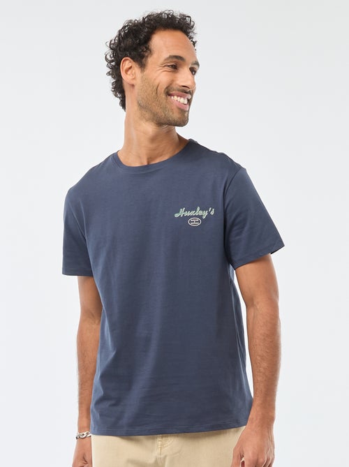 T-shirt à col rond et manches courtes imprimé - Kiabi
