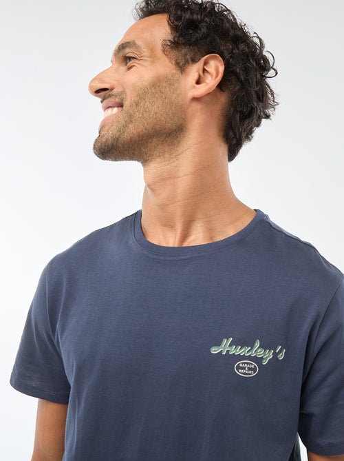 T-shirt à col rond et manches courtes imprimé - Kiabi