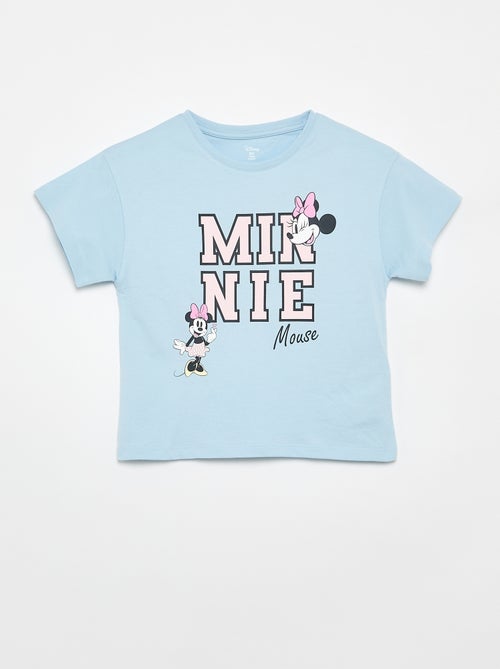 T-shirt à col rond et manches courtes 'Minnie' 'Disney' - Kiabi