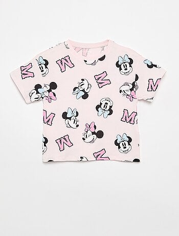 T-shirt à col rond et manches courtes 'Minnie' 'Disney'