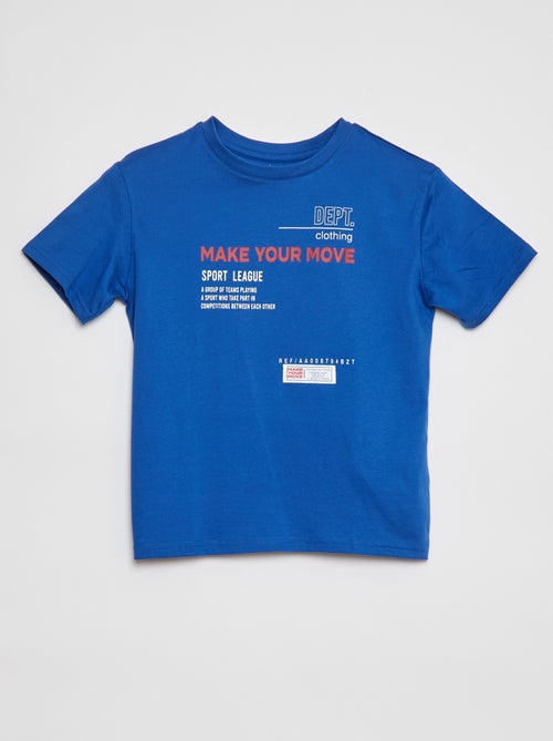 T-shirt à col rond imprimé - Kiabi