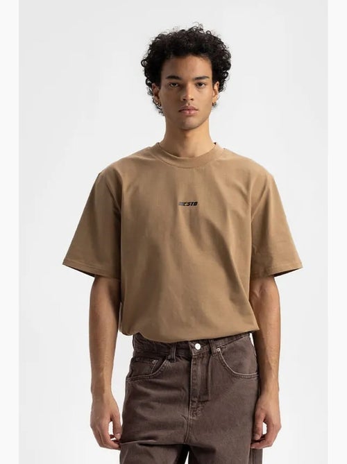 T-shirt à col rond imprimé logo coupe décontractée giesto - Kiabi T-shirt à col rond imprimé logo coupe décontractée giesto - Kiabi