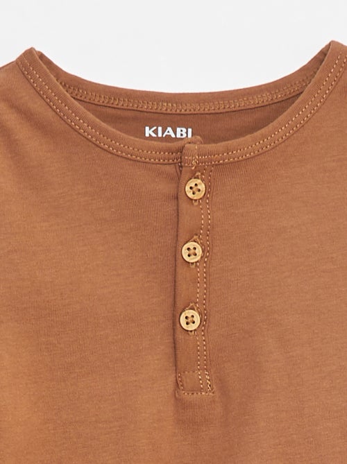 T-shirt à col tunisien - Kiabi