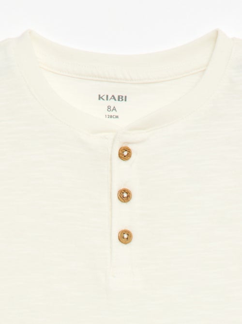 T-shirt à col tunisien - Kiabi