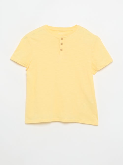 T-shirt à col tunisien - Kiabi