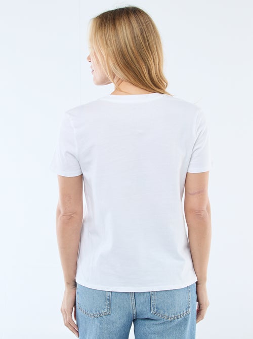 T-shirt à col V - Kiabi