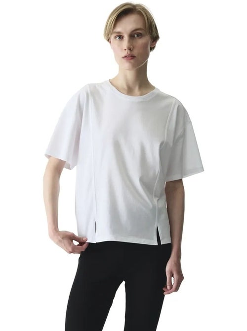 T-shirt à détail de couture et col rond penti - Kiabi