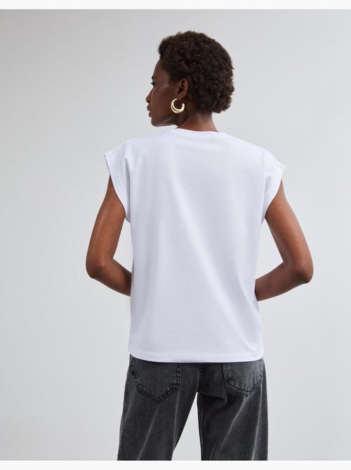 T-shirt à imprimé feuillet d’aluminium, mo fashion - Kiabi