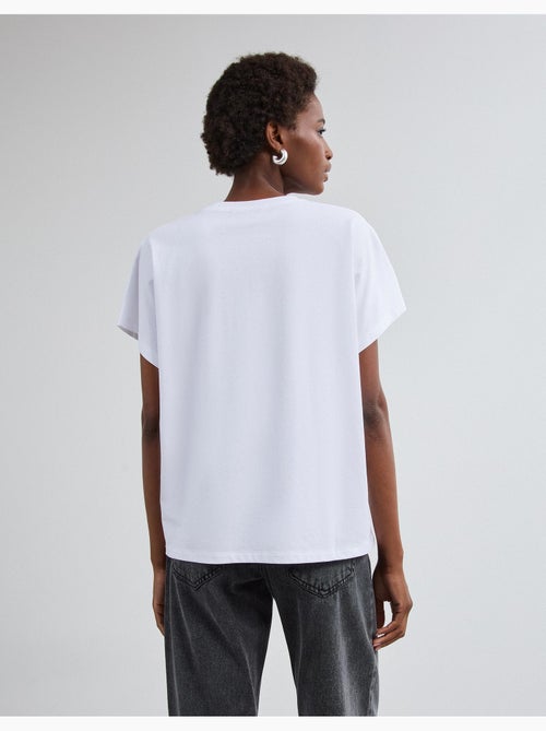 T-shirt à imprimé feuillet d’aluminium, mo fashion - Kiabi